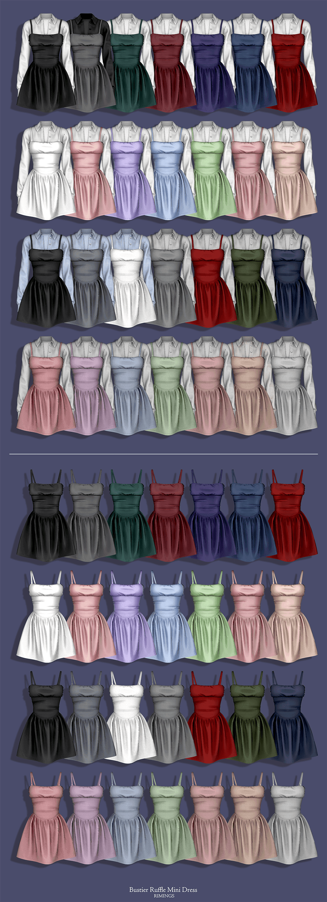 Галерея мода Платье Bustier Ruffle Mini Dress #1